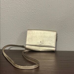 Kate Spade Metallic Gold Crossbody Bag